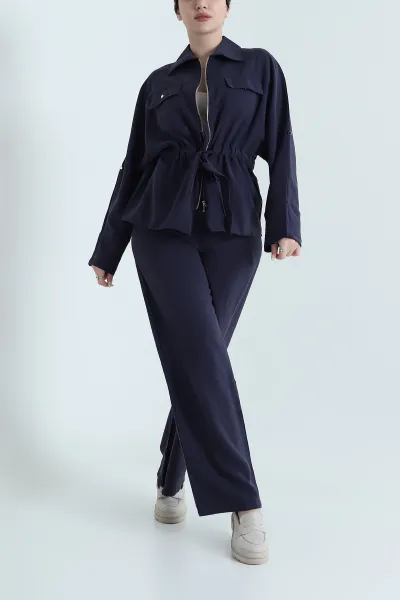 lacivert-tencel-fermuarli-cift-cep-kadin-ikili-takim-448616