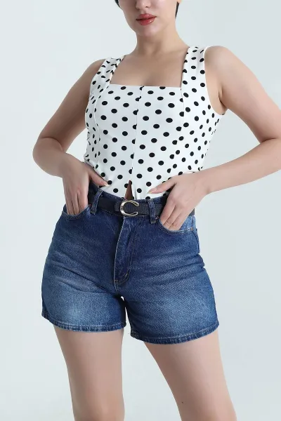 Lacivert Toka Detaylı Kadın Kemer 470521