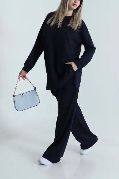 Lacivert Tunik Pantolon Oysho Kadın İkili Takım 487334