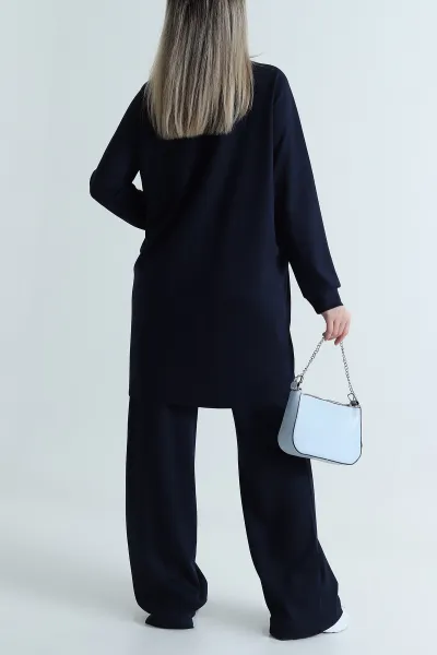 Lacivert Tunik Pantolon Oysho Kadın İkili Takım 487334