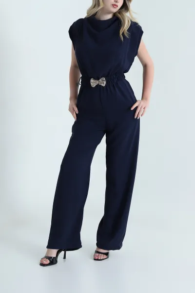lacivert-vatkali-beli-lastikli-kadin-crep-tulum-461097