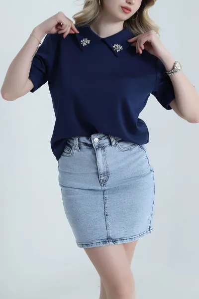lacivert-yakasi-tasli-oysho-kadin-bluz-458853