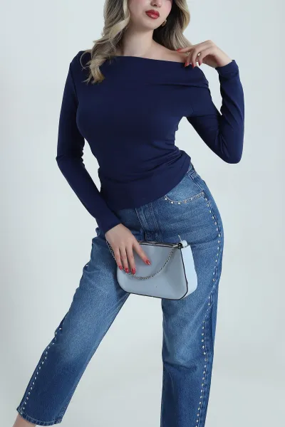 lacivert-yani-yirtmacli-oysho-kadin-bluz-485211