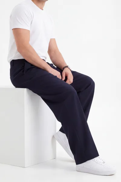 Lacivert Yeni Sezon Baggy Erkek Pantolon 472163