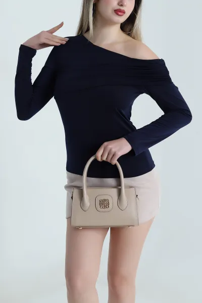 Lacivert Yeni Sezon Buzzy Kadın Bluz 490997