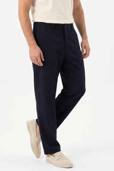 Lacivert Regular Fit Cep Detaylı Erkek Pantolon 493152