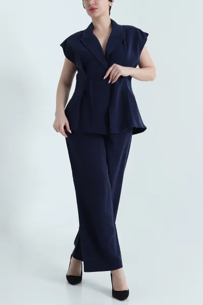 Lacivert Yeni Sezon Diagonel Kadın İkili Takım 458318