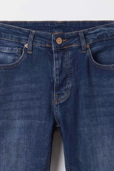 Lacivert Yeni Sezon Likralı Erkek Kot Pantolon 497214