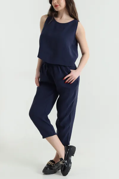 Lacivert Yeni Sezon Modal Kadın İkili Takım 444259