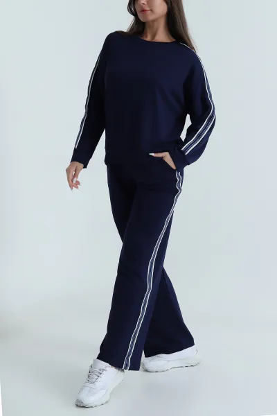 Lacivert Yeni Sezon Modal Kadın İkili Takım 487974