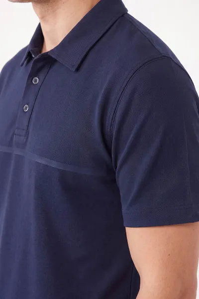 Lacivert Yeni Sezon Polo Yaka Erkek Tişört 471784