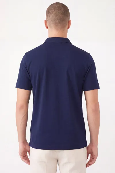 Lacivert Yeni Sezon Polo Yaka Erkek Tişört 471784