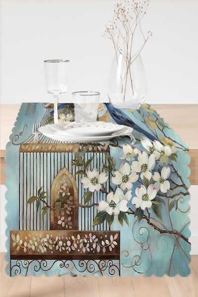 45x140 Dijital Baskılı Özel Tasarım Modern Runner 223868