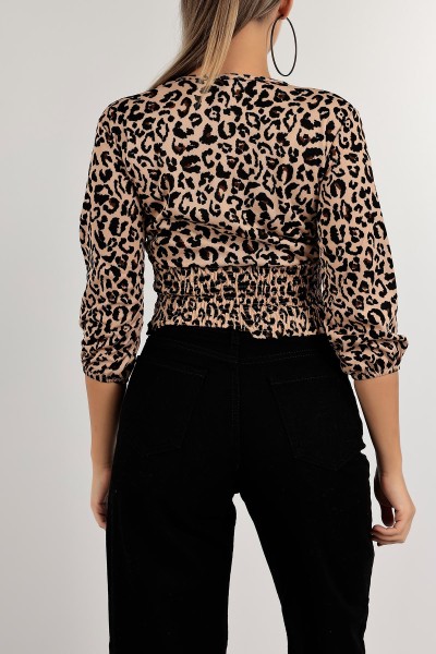 Leopar Beli Gipeli Bluz 137596