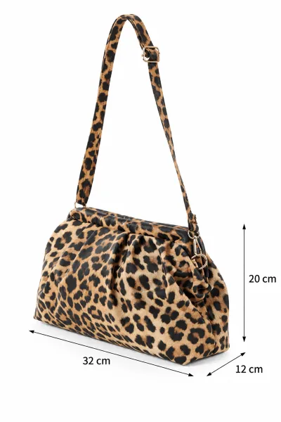 Leopar Burslu  Kadın El Kol ve Omuz Çantası 501882