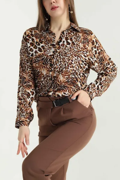 leopar-desenli-dokuma-viskon-gomlek-337829