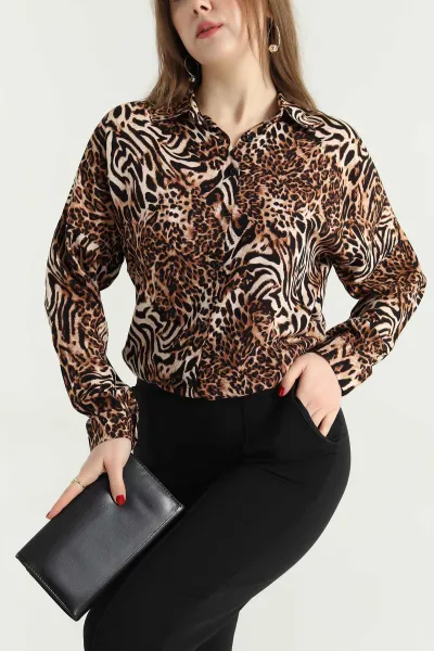 leopar-desenli-dokuma-viskon-gomlek-337837