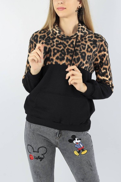 Leopar Desenli Yumoş Bayan Polar 53642