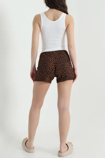 Leopar Fitilli Baskılı Kadın İkili Takım 437867