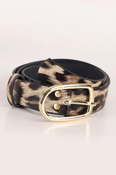 Leopar Gold Tokalı Kadın Kemer 331947