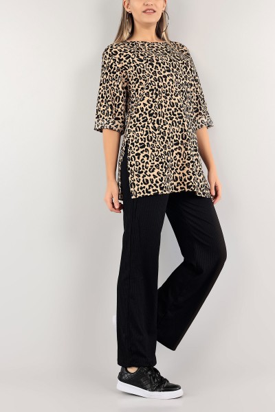 Leopar Leopar Desenli Bayan İkili Takım 114686