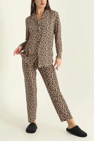 leopar-milan-dugmeli-bayan-pijama-takimi-329617