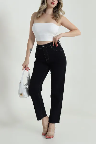 Likralı Mom Kadın Kot Pantolon 485535