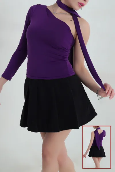 Likralı Sandy Kadın Bluz 417277