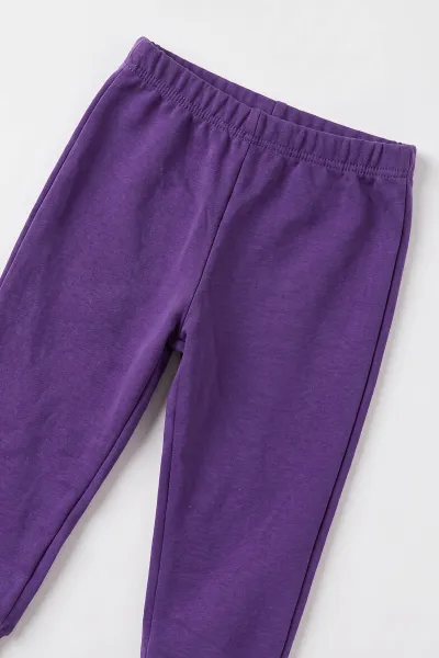 Lila (0-4 Yaş)  Baskılı 2 İp Kız Bebek&Çocuk Mevsimlik Takım 481081