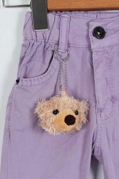 Lila (1-4 Yaş) Oyuncaklı Kız Çocuk Pantolon 232460