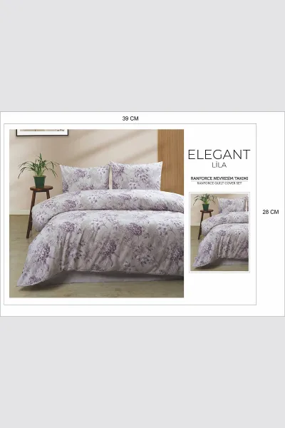 Lila 160x220 Cm Bella Home Tek Kişilik New Box Nevresim Takımı 446725