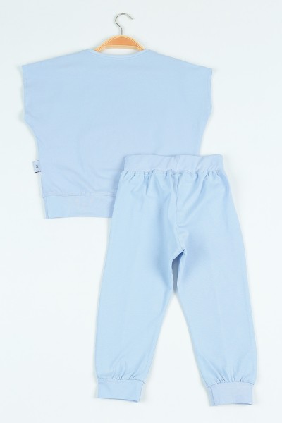 Lila (2-5 yaş) Pul İşlemeli Kız Çocuk Pijama Takımı 115431
