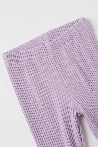 Lila (2-8 Yaş) Karakter Baskılı 2 İp Sweatli Fitilli Taytlı Kız Çocuk 2'li Takım 500383