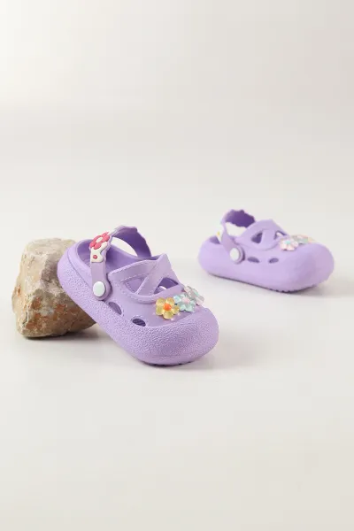 Lila ( 24 - 29 ) Figürlü Toka Detaylı Kız Çocuk Sandalet 462474