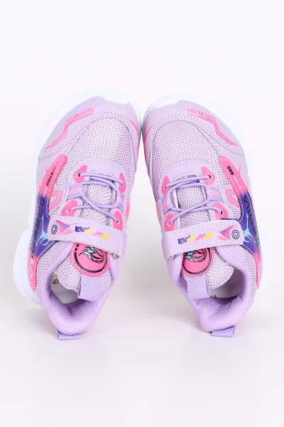 Lila (26-30 Patik)Kalın Taban Cırtlı Çocuk Spor Ayakkabı 349398