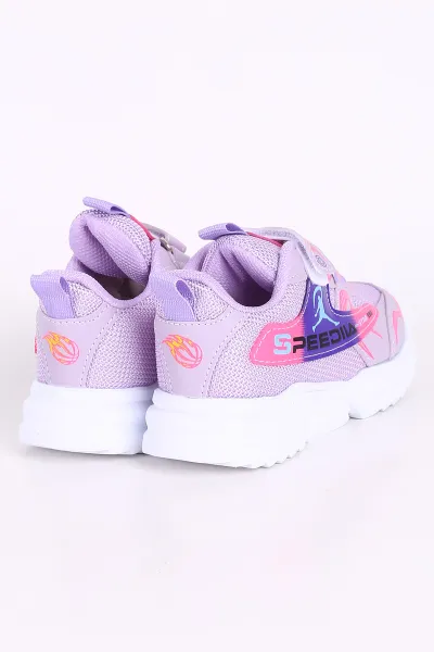 Lila (26-30 Patik)Kalın Taban Cırtlı Çocuk Spor Ayakkabı 349398
