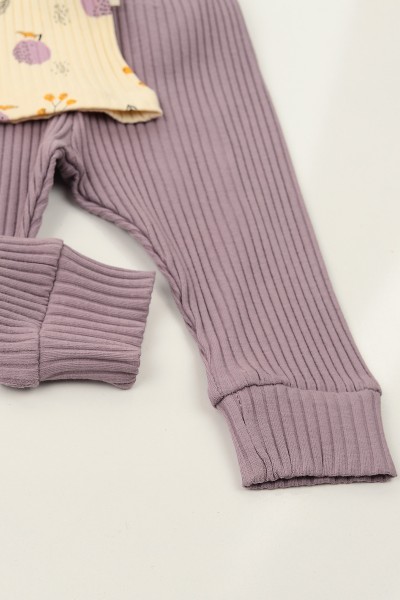 Lila (3-12 Ay) Nar Baskılı Kız Çocuk Takım 152340
