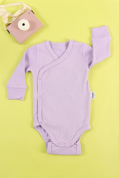 Lila (3-15 Ay) Fitilli Çıtçıtlı Kız Bebe Badi 220835