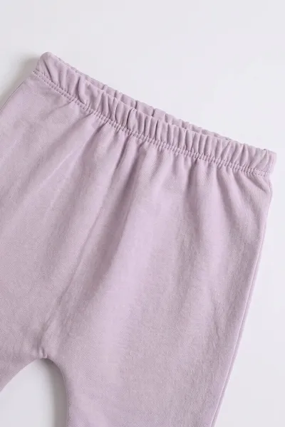 Lila (3-24 Ay) Ayıcık Nakışlı 2 İp Kız Bebek Mevsimlik Takım 483854