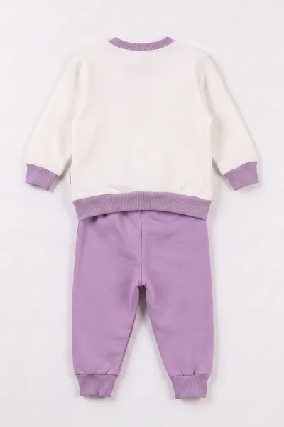 Lila (3-24 Ay) Love Baskılı   Kız Bebek Mevsimlik Takım 472761