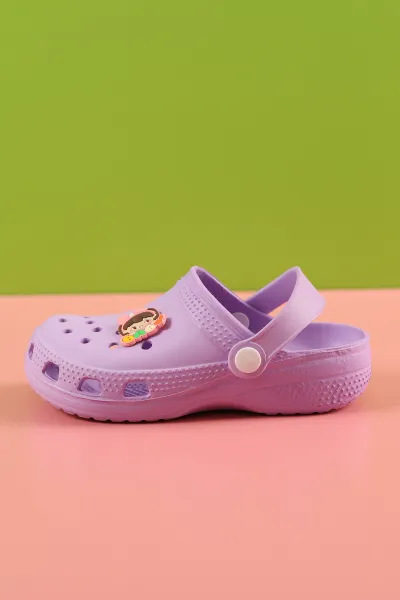 Lila (31-35) Figürlü Eva Çocuk Terlik & Sandalet 258873