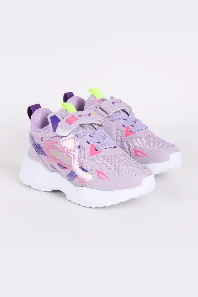 Lila (31-35 Filet)Kalın Taban Cırtlı Çocuk Spor Ayakkabı 345815