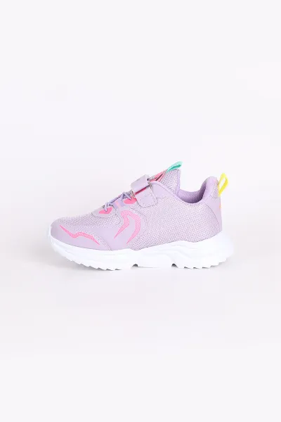 Lila (31-35 Filet)Kalın Taban Cırtlı Çocuk Spor Ayakkabı 346780
