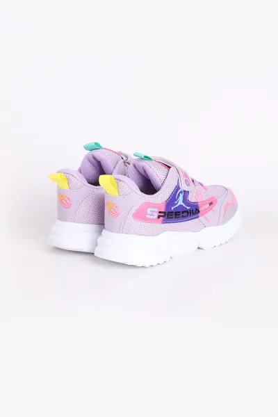 Lila (31-35 Filet)Kalın Taban Cırtlı Çocuk Spor Ayakkabı 346780
