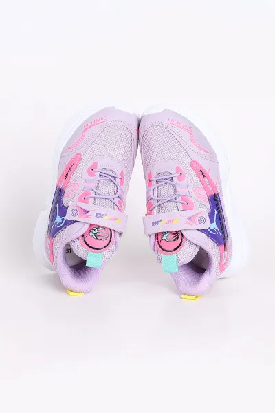 Lila (31-35 Filet)Kalın Taban Cırtlı Çocuk Spor Ayakkabı 346780