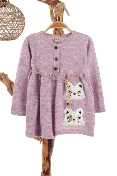 lila-4-8-yas-kedi-nakisli-kiz-cocuk-elbise-139925