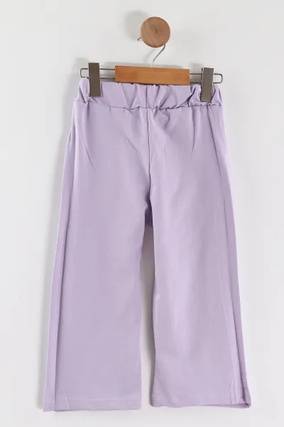 Lila (5-8 Yaş)Bol Paça Kız Çocuk Eşofman Altı 463995