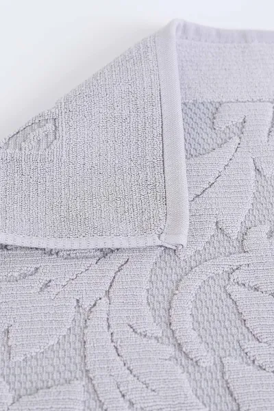 Lila 50x70 Kabartma Desenli Banyo Ayak Havlusu 293774