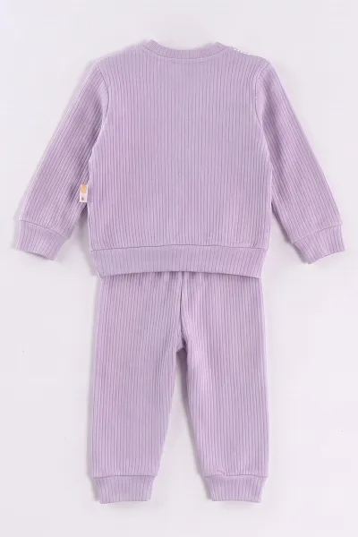 Lila (6-24 Ay) Süzene Nakışlı  Kız Bebek 2'li  Takım 472648