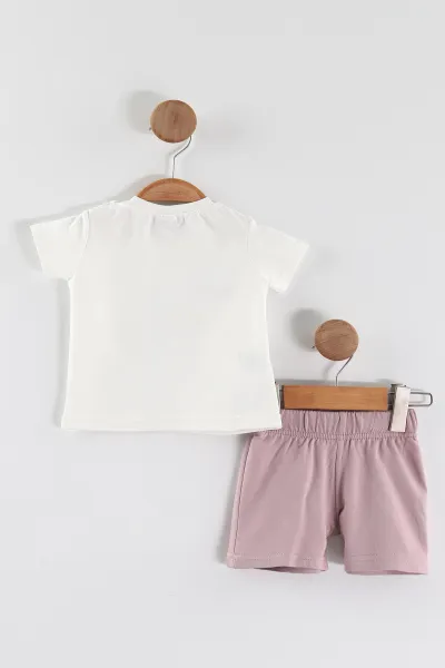 Lila (6-24 Ay)Kelebek Baskılı Kız Bebek Takım 467650